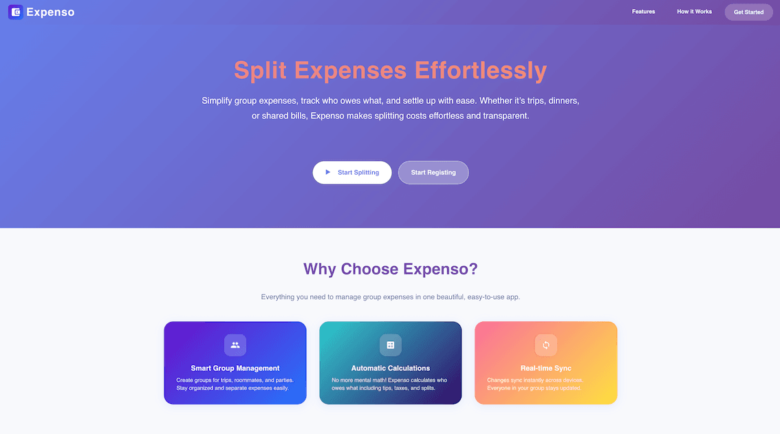 Expense Splitter screenshot 1